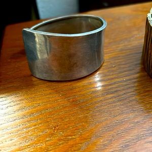 Silver Asymmetrical Cuff Bracelet